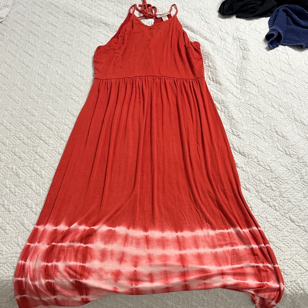 LOFT Vibrant Red Dress